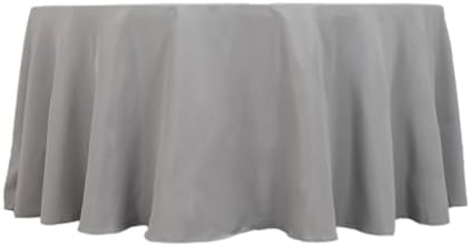 Balsa Circle 120 Inch Silver Round Tablecloth