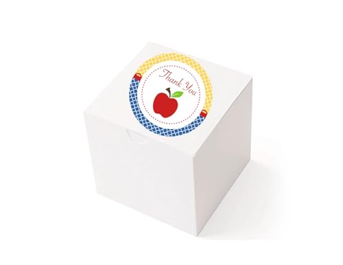 Snow White Apple Thank You Stickers 24 Pcs