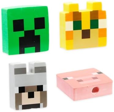Minecraft Mechanical Pencils and Erasers Party Favors Pack