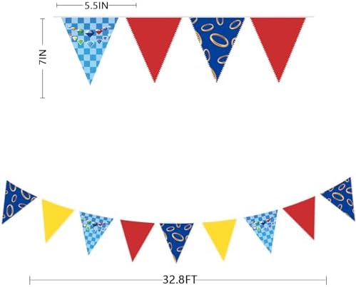 Pinkblume 32 Foot Hedgehog Birthday Garland Decorations