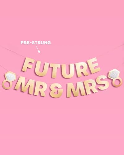 XO FETTI Future Mr Mrs 3D Pop Up Banner 5 ft