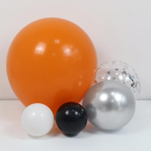 Orange and Black Balloons Arch Kit 164pcs