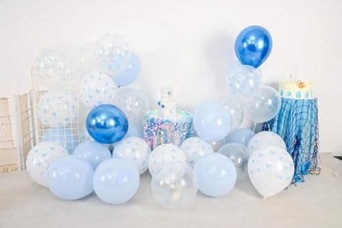 Blue Bow Balloons 30 Pcs 12 Inch Party Decorations