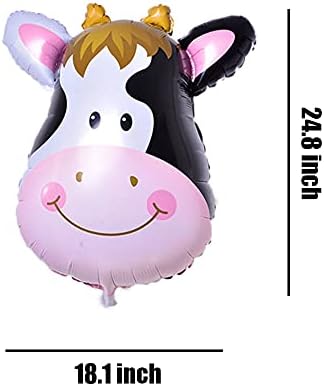 Cow Shaped Foil Balloons 5PCS for Birthday Party Decor