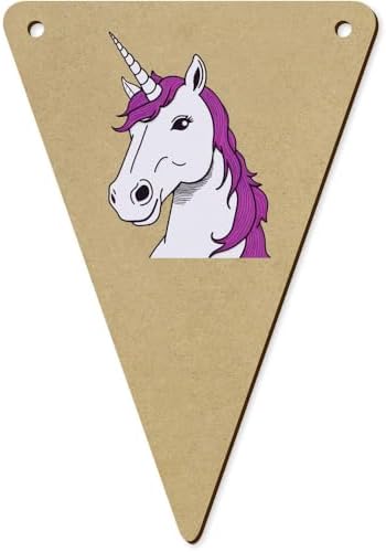5 x 140mm Dream Unicorn Wooden Bunting Flags