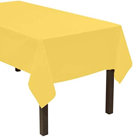 Party Essentials ValuMost Plastic Table Cover 54 x 108 Yellow