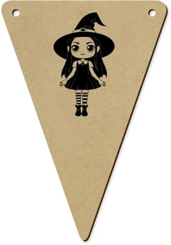 5 Piece Cute Wicked Witch Bunting Flags