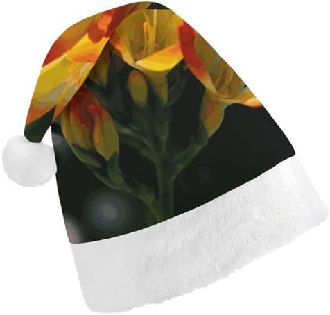 Santa Hat Freesia Christmas Headwear for Adults