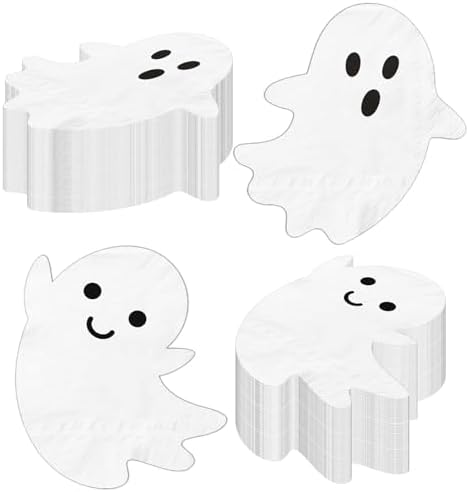 Halloween Ghost Napkins 40pcs for Kids Spooky Party