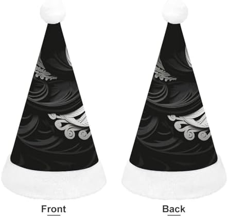 Santa Hat Black And White Christmas Party Headwear