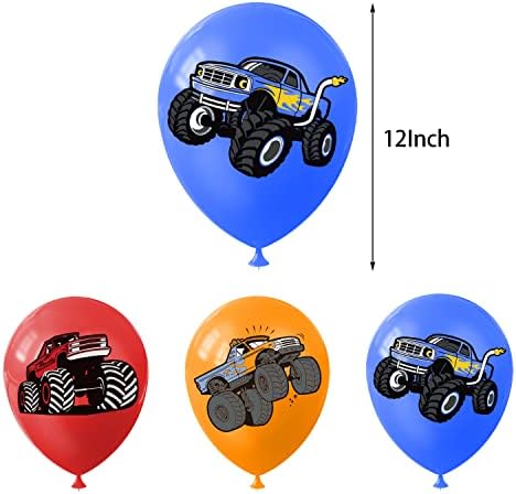 Heidaman 104Pcs Monster Truck Decorations Party Set