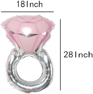 2Pcs Ring Foil Balloons 28 Inches Wedding Decoration