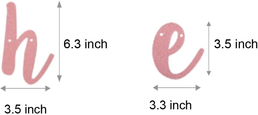 WEIANDBO Rose Gold Glitter Banner Pre-Strung