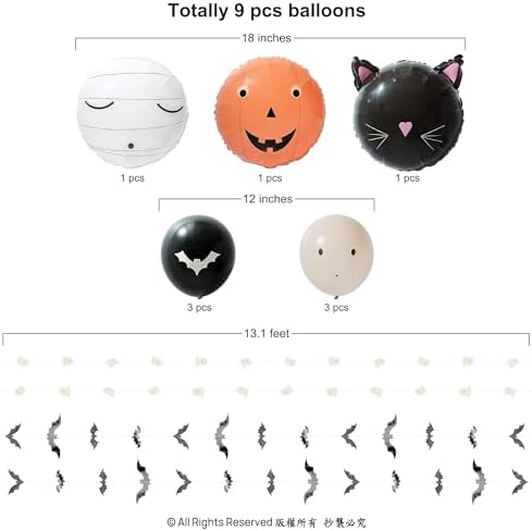 Cheerland Halloween Balloon Garland Kit for Decorations and Parties