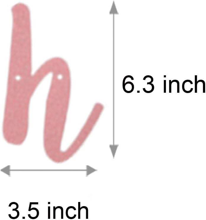 WEIANDBO Rose Gold Glitter Banner Pre-Strung