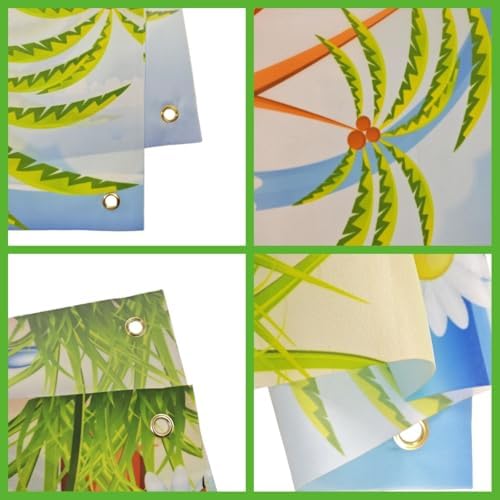 KYMY Hawaiian Birthday Banner 118x197 Inches
