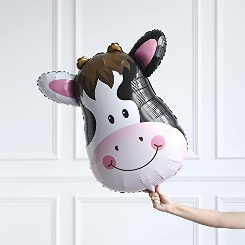 136 Pcs Pink Cow Party Decorations Balloon Kit