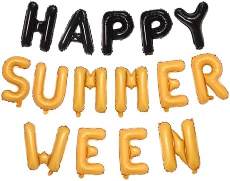 Summerween Balloons Banner Halloween Party Decorations
