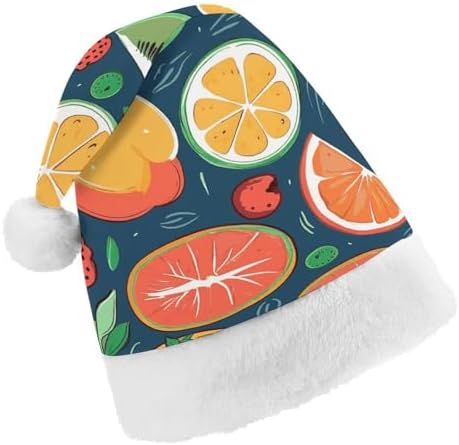 Santa Hat Fruits Pattern Christmas Party Headwear