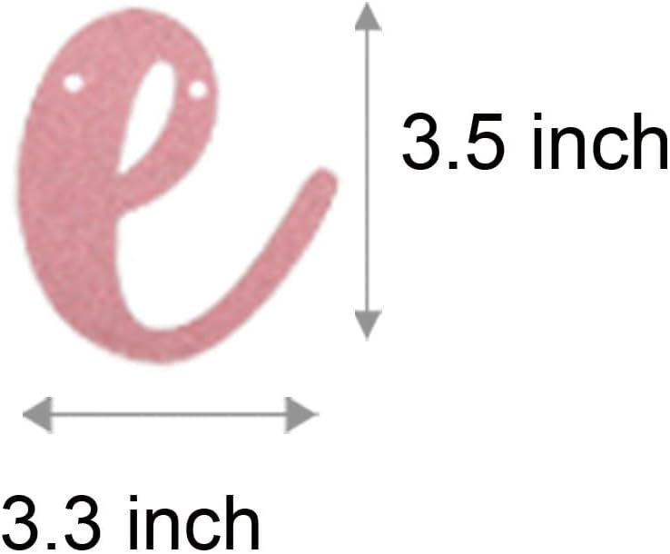 WEIANDBO Rose Gold Glitter Banner Pre-Strung