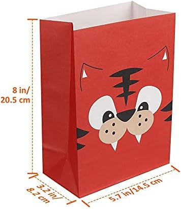Mocoosy 24 Pack Animal Party Favor Bags for Kids