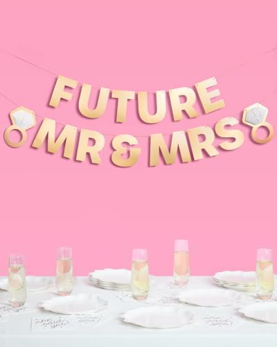 XO FETTI Future Mr Mrs 3D Pop Up Banner 5 ft