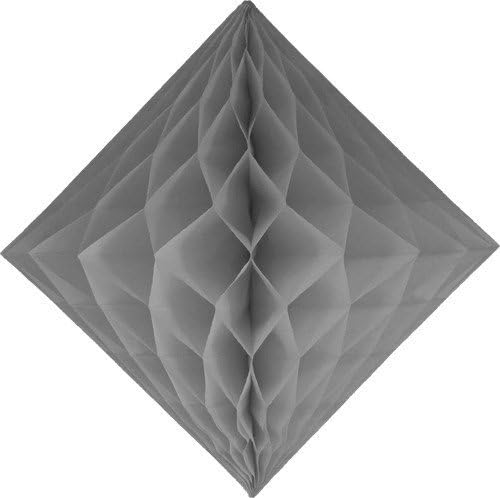 3-Pack 12 Inch Gray Honeycomb Diamond Decorations