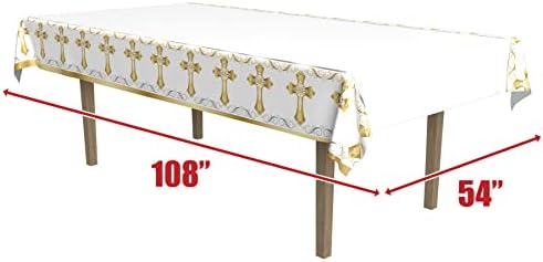 Beistle Religious Tablecover 54 x 108 2 Pack Party Supplies