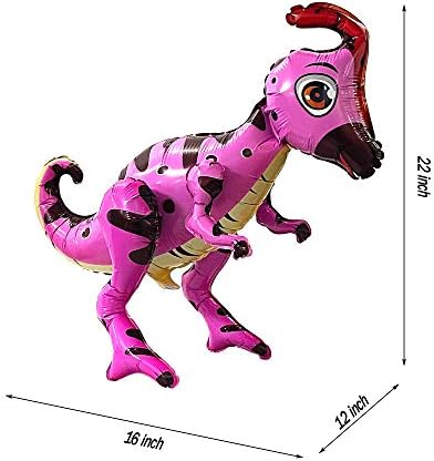 4Pack Giant 3D Dinosaur Balloons for Birthday Party Decorations