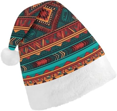 Santa Hat Ethnic Geometric Christmas Party Headwear