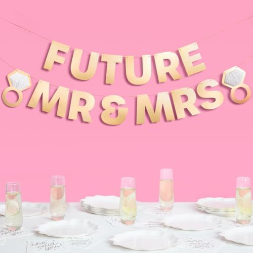 XO FETTI Future Mr Mrs 3D Pop Up Banner 5 ft