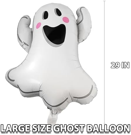 Halloween Ghost Foil Balloons 29 Inch 3 Pack