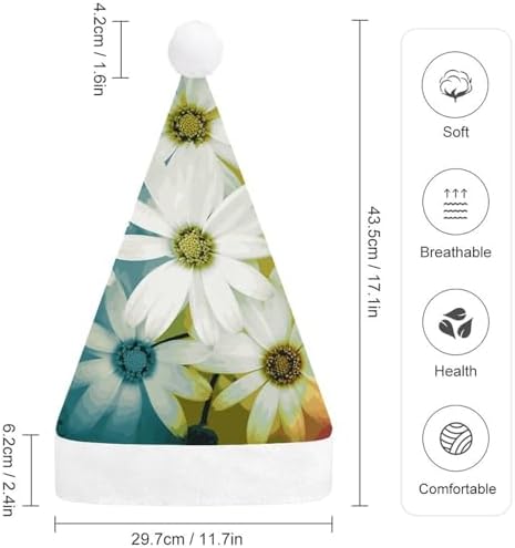 NWGHM Christmas Hat with Daisy Flowers Design