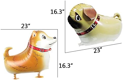 SOTOGO 14 Piece Dog Balloon Set for Parties and Birthdays