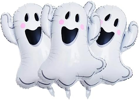 White Ghost Foil Balloons Halloween Party Decorations 3pcs Set
