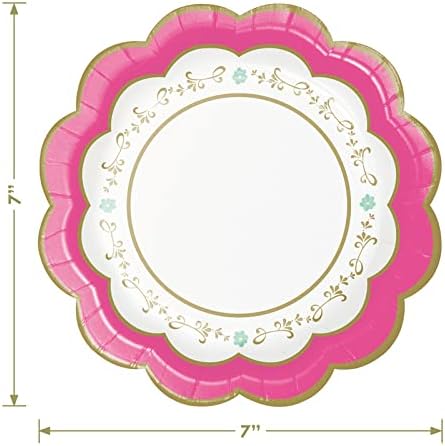Floral Scalloped Dessert Party Pack Serves 16