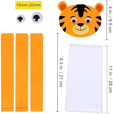 Winlyn 24 Jungle Animal Headbands Craft Kit