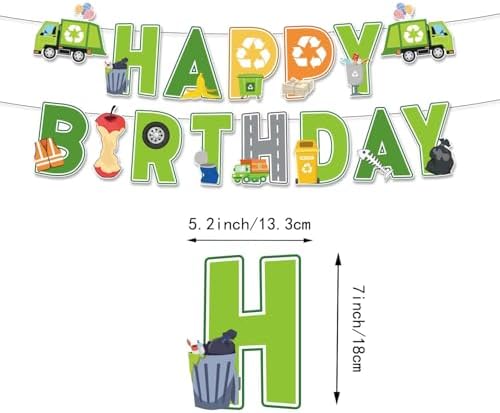 Trash Truck Birthday Decorations Set