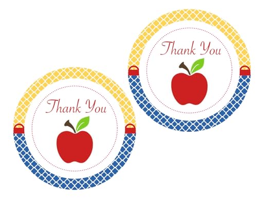 Snow White Apple Thank You Stickers 24 Pcs