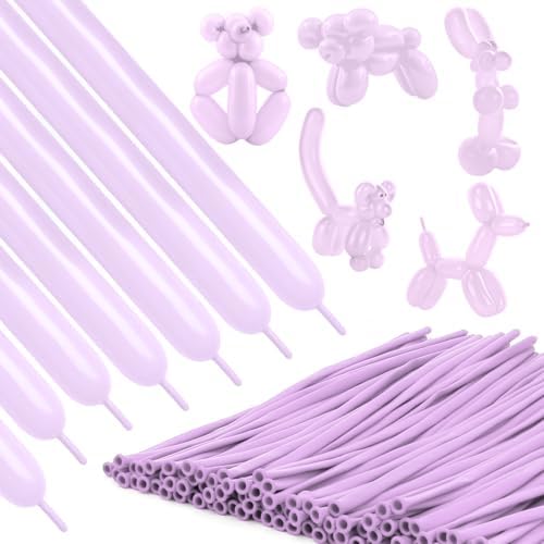 260Q Purple Long Balloons for DIY Decorations