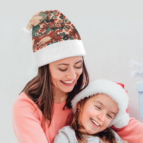 Elegant Santa Hat for Women Christmas Party Headwear