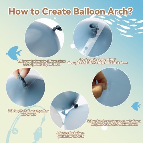 CROSSFINGERS Fishing Balloon Arch Garland Kit