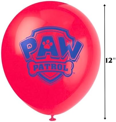 Paw Patrol 12 Inch Latex Balloons Pack of 8