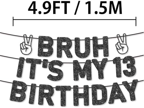 Pre-Strung 13th Birthday Banner for Boys