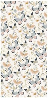 Butterfly Flower Door Banner Cover for Home and Garden