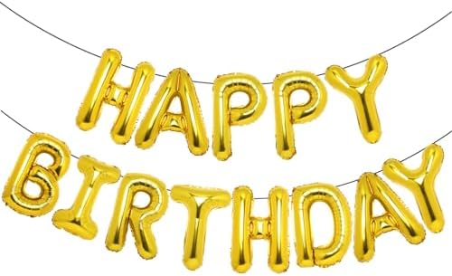 Accevo Happy Birthday Balloons 16 Inch Mylar Decorations