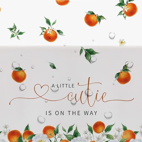 Little Cutie Baby Shower Decorations Tablecloth 3 Pack