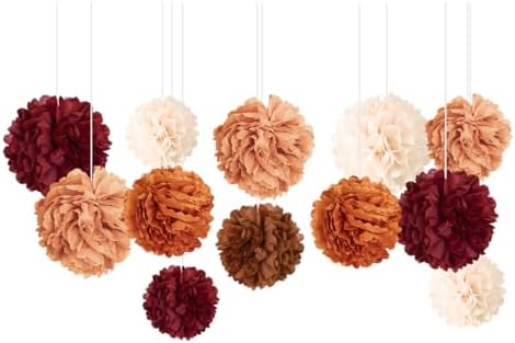 NICROHOME EUR Tissue Paper Pom Poms Wedding Decor Set