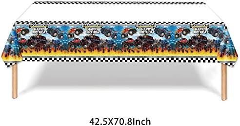 Heidaman 104Pcs Monster Truck Decorations Party Set