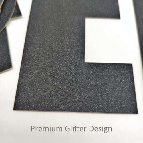 16th Birthday Party Banner for Boys Black Glitter Pre-Strung